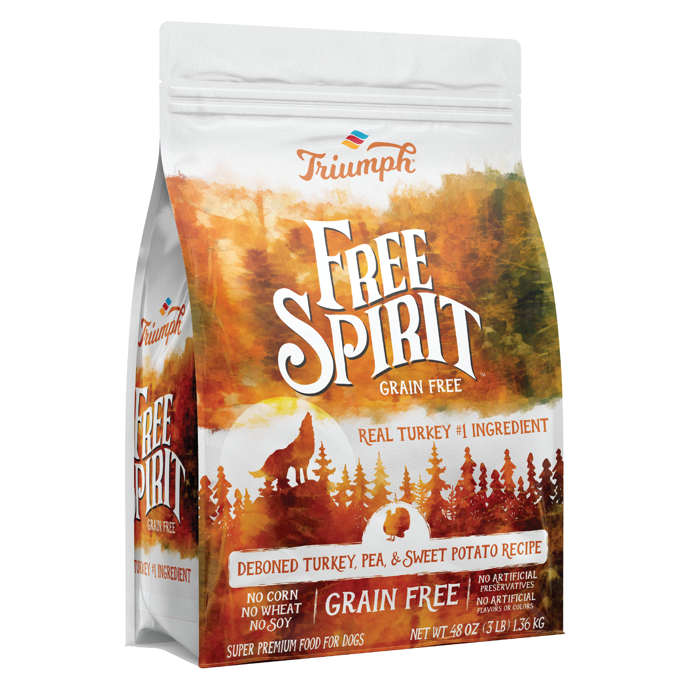 Grain Free Turkey, Pea, & Sweet Potato Dog Food | 3 LB, 14 LB, 26 LB | Triumph