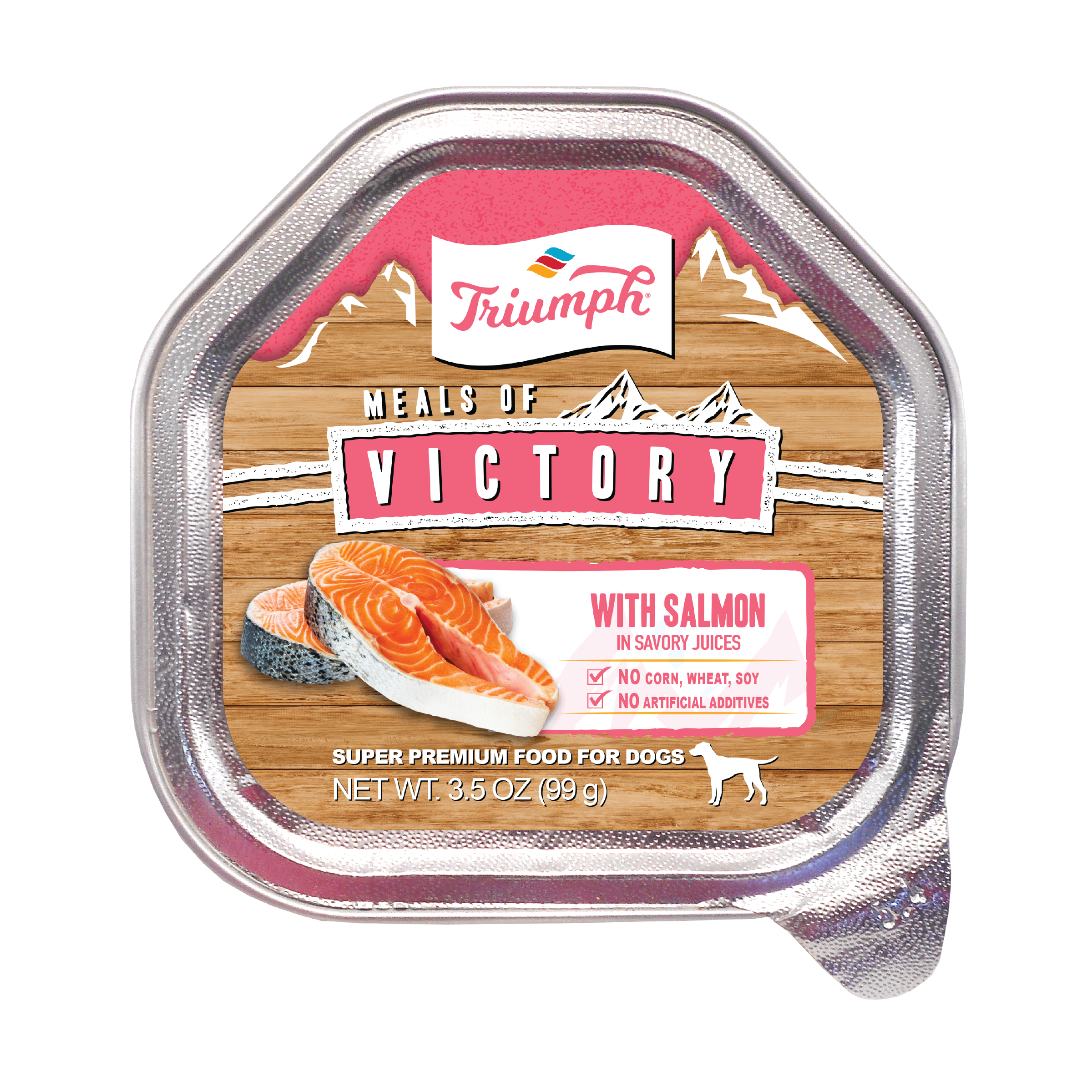 Salmon Formula Wet Dog Food | 3.5 oz - 15 pk | Triumph Meals of Victory