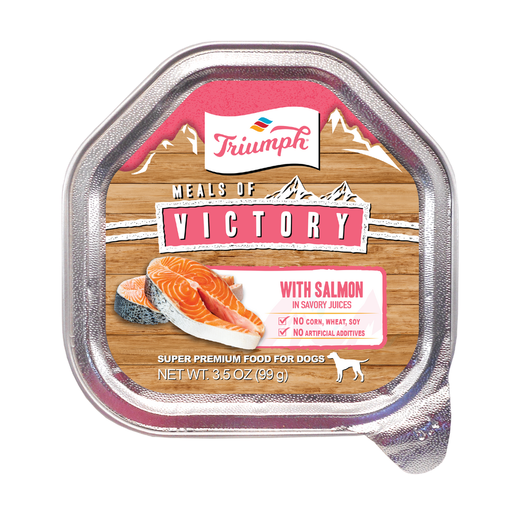Salmon Formula Wet Dog Food | 3.5 oz - 15 pk | Triumph Meals of Victory