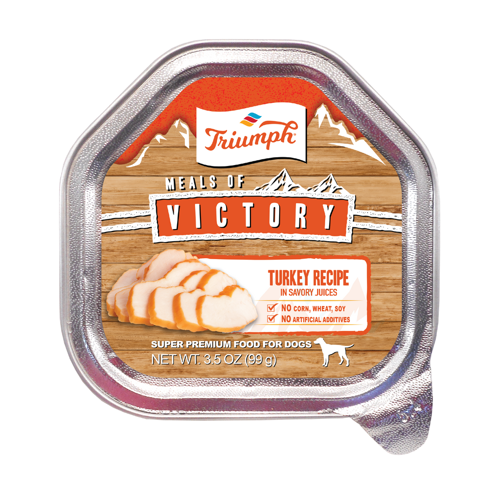 Turkey Formula Wet Dog Food | 3.5 oz - 15 pk | Triumph Meals of Victory