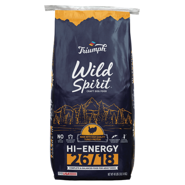 Hi-Energy 26/18 Dry Dog Food | 40 LB | Triumph – Sunshine Pet Store