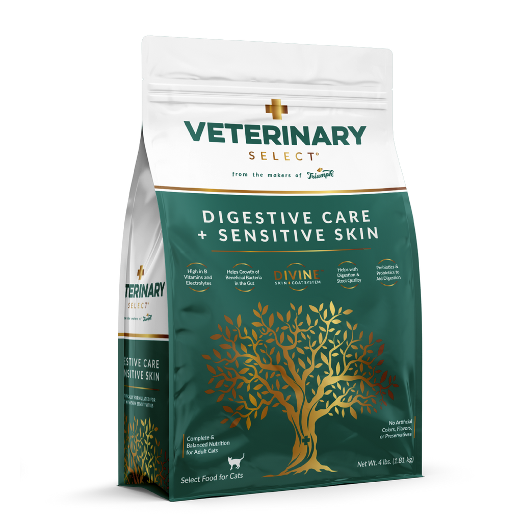 Veterinary Select Digestive Care + Sensitive Skin Dry Cat Food | 4 LB